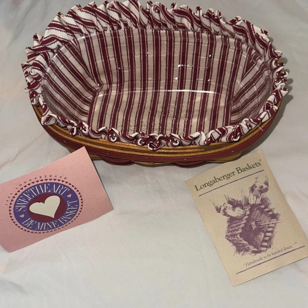 Longaberger 1994 sweetheart be mine basket